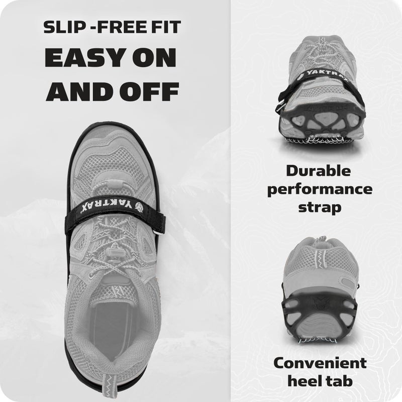 Yaktrax Pro Traction Cleats for Walking, Jogging, or Hiking on Snow and Ice (1 Pair), Small , Black - Image 5